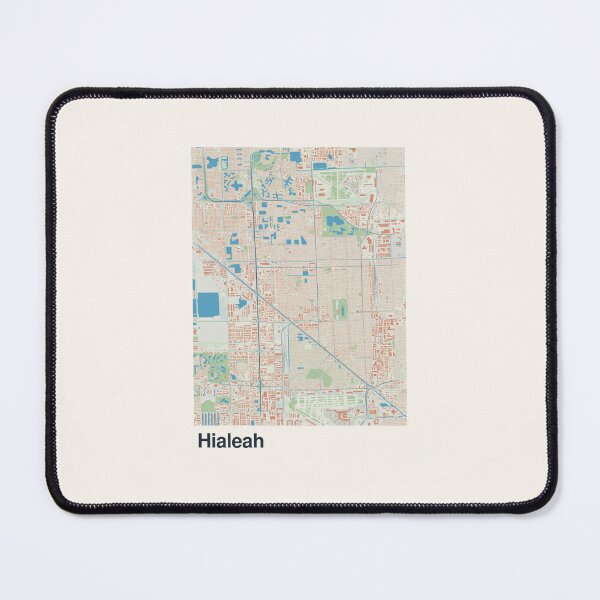 Item preview, Hialeah Minimalistic Map Art designed and sold by MapsNerd.