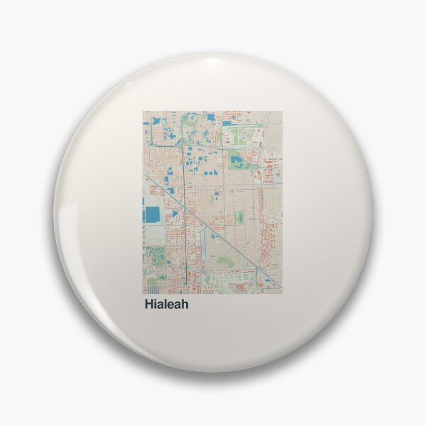 Item preview, Hialeah Minimalistic Map Art designed and sold by MapsNerd.