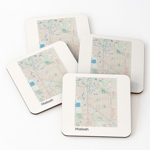 Item preview, Hialeah Minimalistic Map Art designed and sold by MapsNerd.