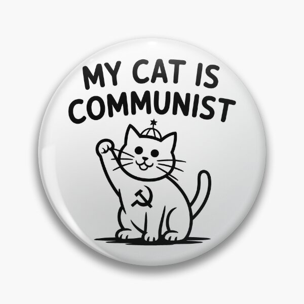 Item preview, My Cat is Communist - Funny Communism Cat Meme designed and sold by LoFizzy.