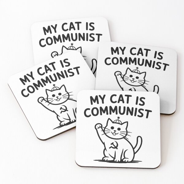 Item preview, My Cat is Communist - Funny Communism Cat Meme designed and sold by LoFizzy.