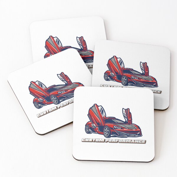 Item preview, Custom Performance Red Supercar - Sports Car Tuning Illustration designed and sold by Frafri92.