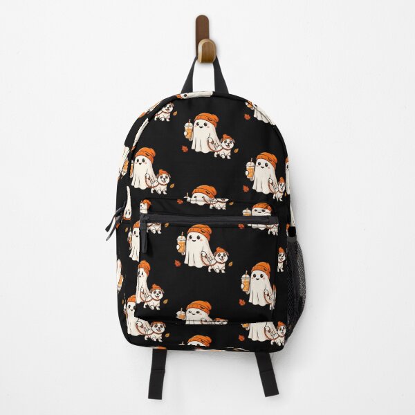 Item preview, Cute Ghost Walking Dog with Orange Beanies Autumn designed and sold by SoyLamderma.
