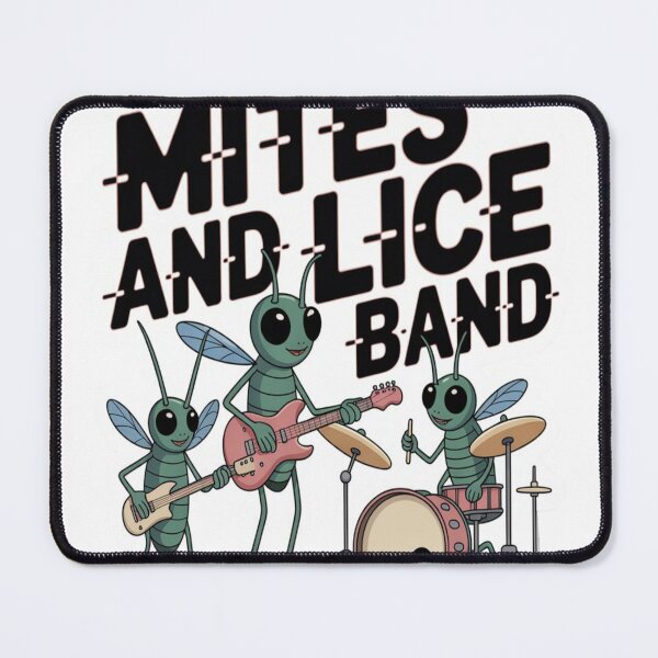 Item preview, Mites and Lice Band – Microscopic Rock Sticker designed and sold by Imaginarium of Chaos falcon88 .