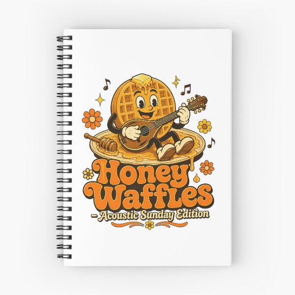 Item preview, Waffle Acoustic Guitar Mascot Sunday Brunch Music designed and sold by chattsuede.