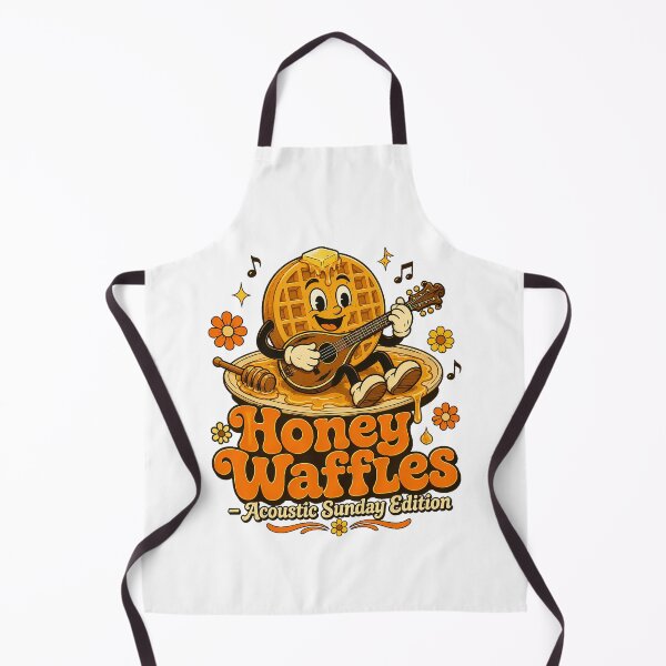 Item preview, Waffle Acoustic Guitar Mascot Sunday Brunch Music designed and sold by chattsuede.