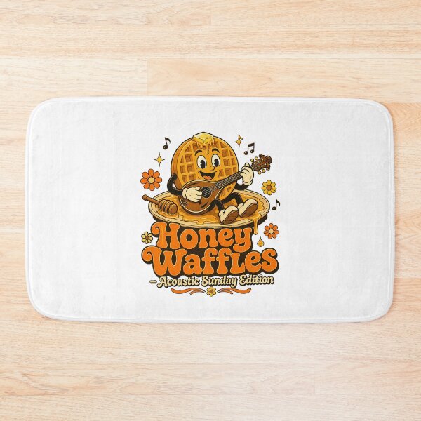 Item preview, Waffle Acoustic Guitar Mascot Sunday Brunch Music designed and sold by chattsuede.
