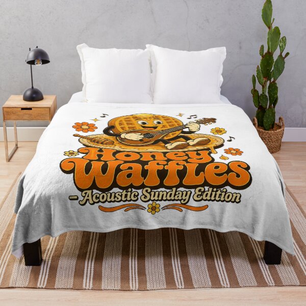 Item preview, Waffle Acoustic Guitar Mascot Sunday Brunch Music designed and sold by chattsuede.