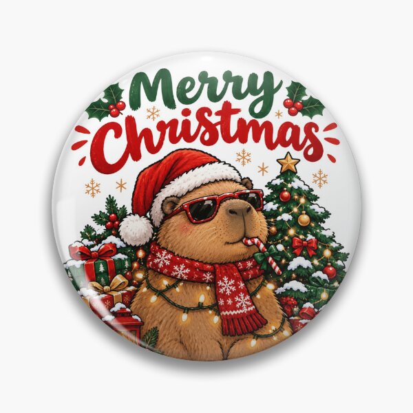 Item preview, Capybara Christmas designed and sold by erkinmaddison.