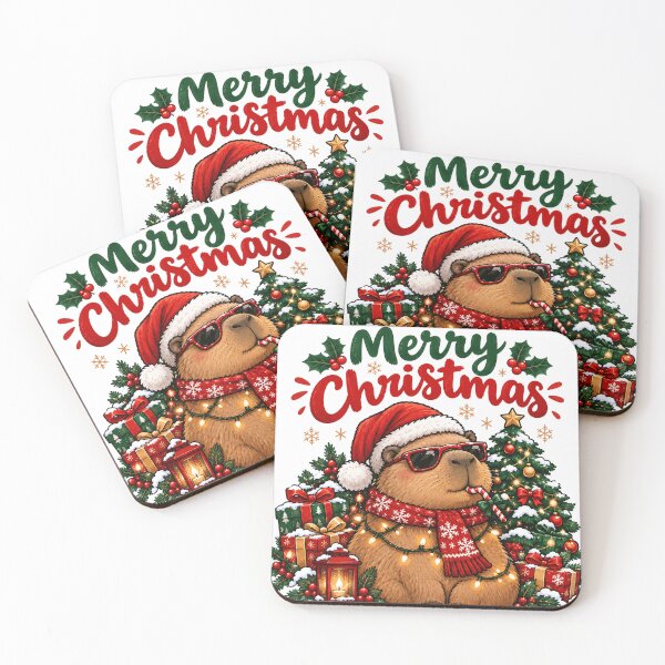 Item preview, Capybara Christmas designed and sold by erkinmaddison.