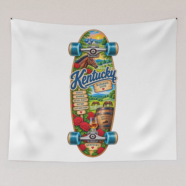 Item preview, Kentucky Gen X Skateboard designed and sold by Whimspired By Paxx.