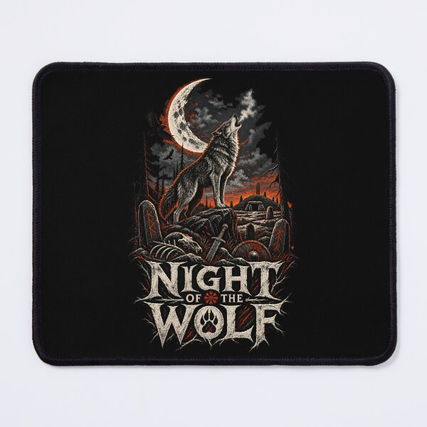 Item preview, Night of the Wolf – Norse Viking Wolf Moon Dark Nordic Mythology designed and sold by R3XFORGE.