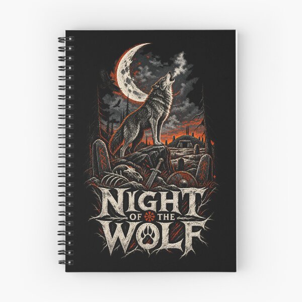 Item preview, Night of the Wolf – Norse Viking Wolf Moon Dark Nordic Mythology designed and sold by R3XFORGE.