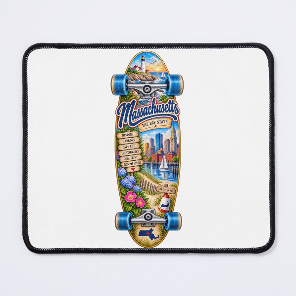 Item preview, Massachusetts Gen X Skateboard designed and sold by Whimspired By Paxx.
