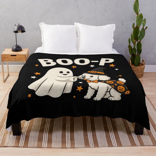 Item preview, Ghost Boop Dog Halloween Witch Costume Cute Art designed and sold by SoyLamderma.