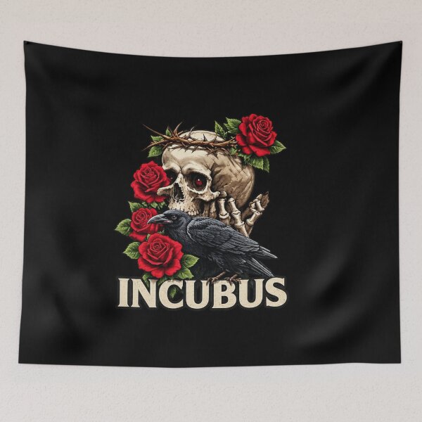 Item preview, Incubus Crow Left Skull Flower Halloween Costume designed and sold by 68MadagascarZoo.