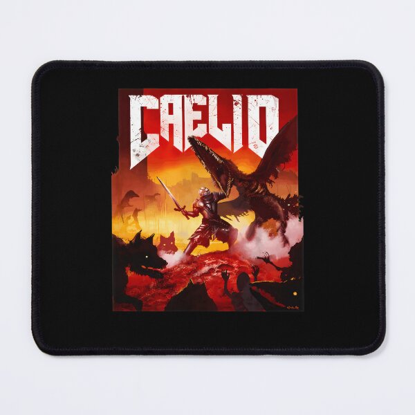Item preview, CAELIDD Knight vs Monsters Dark Fantasy Epic Art designed and sold by ruokabbyart.
