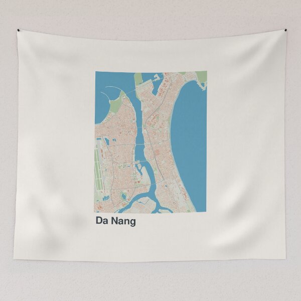 Item preview, Da Nang Minimalistic Map Art designed and sold by MapsNerd.