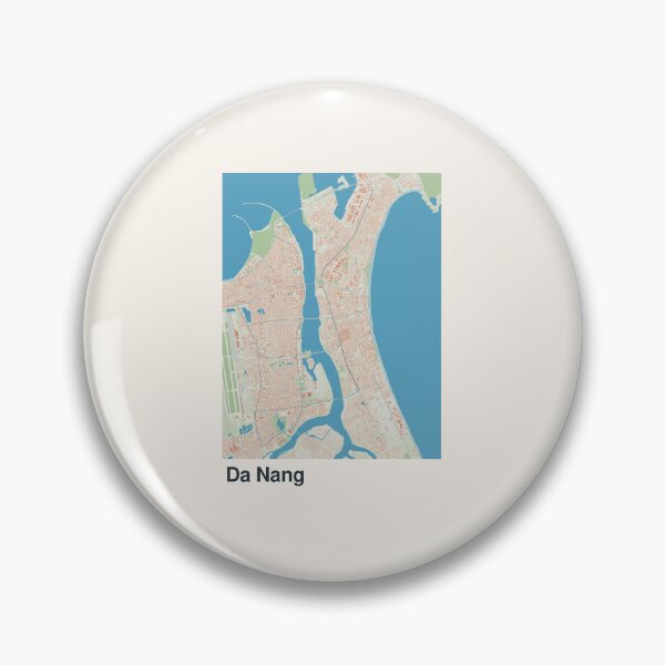 Artikelvorschau, Minimalistische Kartenkunst von Da Nang entworfen und verkauft von MapsNerd.