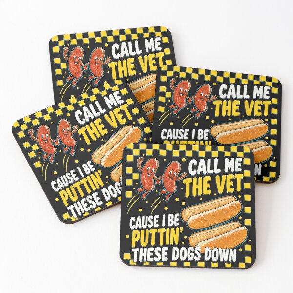 Item preview, Call Me The Vet Cause I Be Puttin' These Dogs Down Veterinarian Vet Tech Animal Doctor Hot Dog Pun designed and sold by ZadehsiGG.