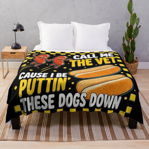 Item preview, Call Me The Vet Cause I Be Puttin' These Dogs Down Veterinarian Vet Tech Animal Doctor Hot Dog Pun designed and sold by ZadehsiGG.