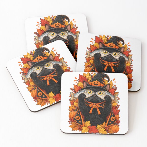 Item preview, Black Cat Fall Season designed and sold by erkinmaddison.