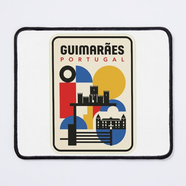 Item preview, Retro Guimarães Bauhaus Geometric Skyline designed and sold by k3rstman1.