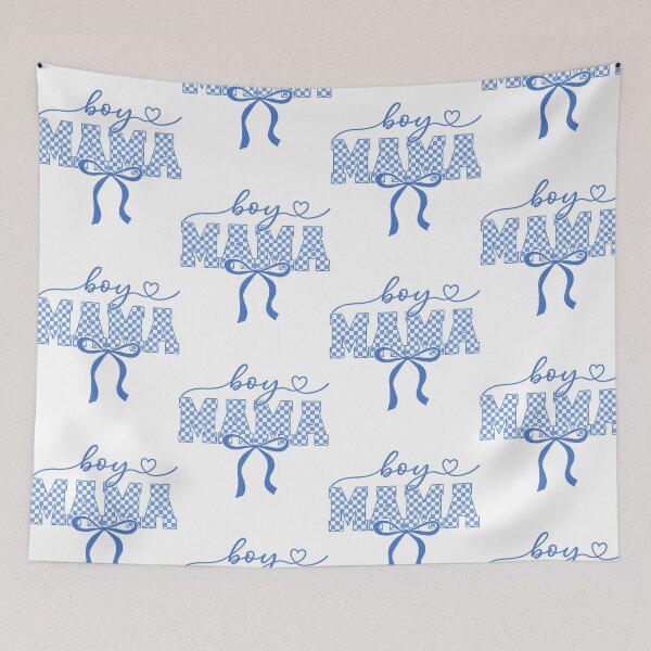 Item preview, Boy Mama Checkered Heart Bow Mothers Day Gift designed and sold by thefirstbroo.