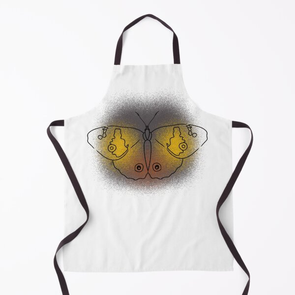 Item preview, Sword-Grass Brown Butterfly Line-art (Grey, Orange & Yellow) designed and sold by Burnt_Pikachu.