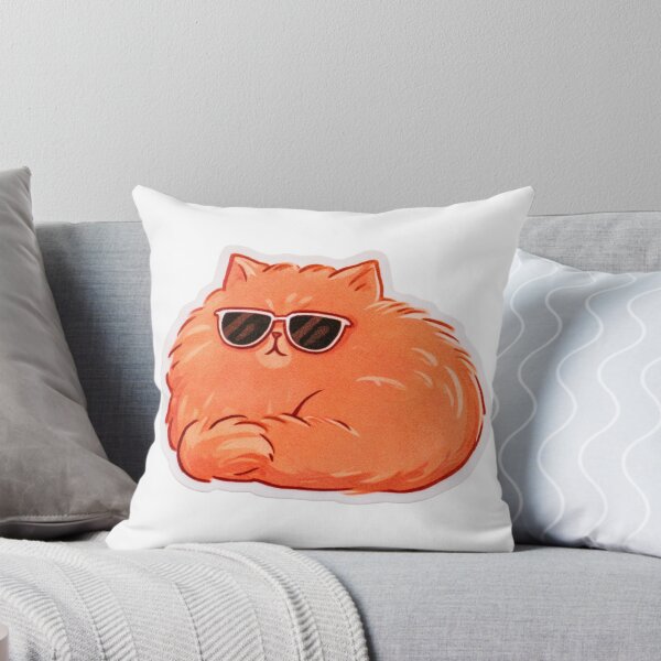 Item preview, Cool Fluffy Cat with Sunglasses Funny Kitty designed and sold by NicolasGlowArt.