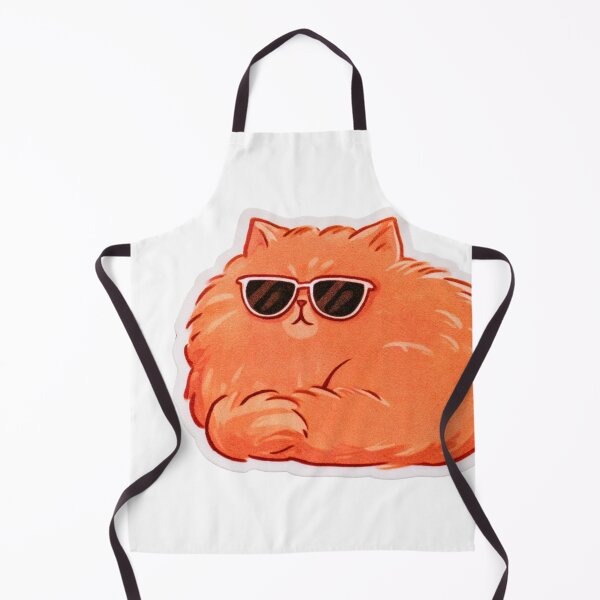 Item preview, Cool Fluffy Cat with Sunglasses Funny Kitty designed and sold by NicolasGlowArt.