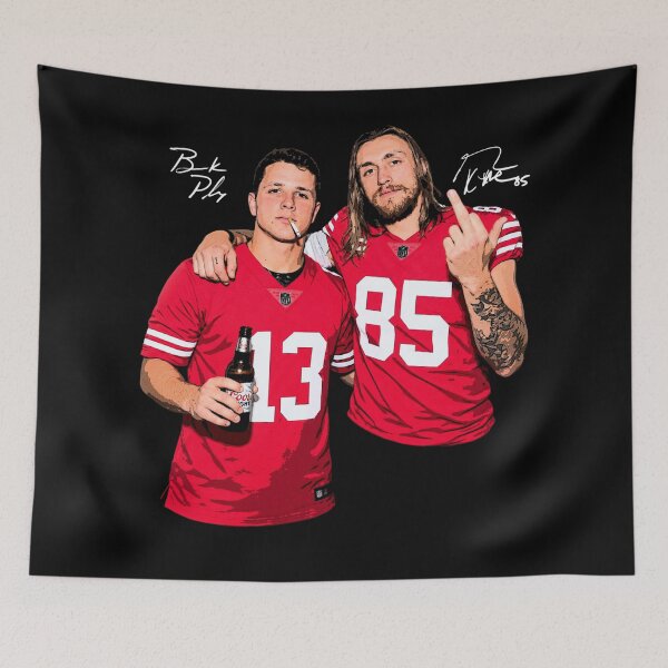 Item preview, Br.oc.k Purdy & George K.it.tl.e Smoking And Drinking Middle Finger Funny designed and sold by GarthArmstr.