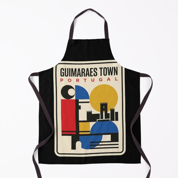 Item preview, Retro Guimaraes Town Bauhaus Geometric Skyline designed and sold by k3rstman1.