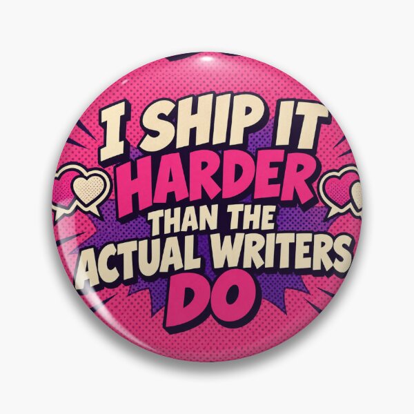 Item preview, I Ship It Harder Than The Actual Writers Do - Fandom Shipping Humor Tee designed and sold by Fanverse Merchandise.