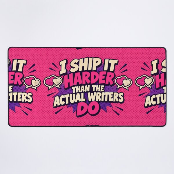 Item preview, I Ship It Harder Than The Actual Writers Do - Fandom Shipping Humor Tee designed and sold by Fanverse Merchandise.