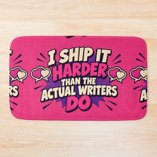 Item preview, I Ship It Harder Than The Actual Writers Do - Fandom Shipping Humor Tee designed and sold by Fanverse Merchandise.