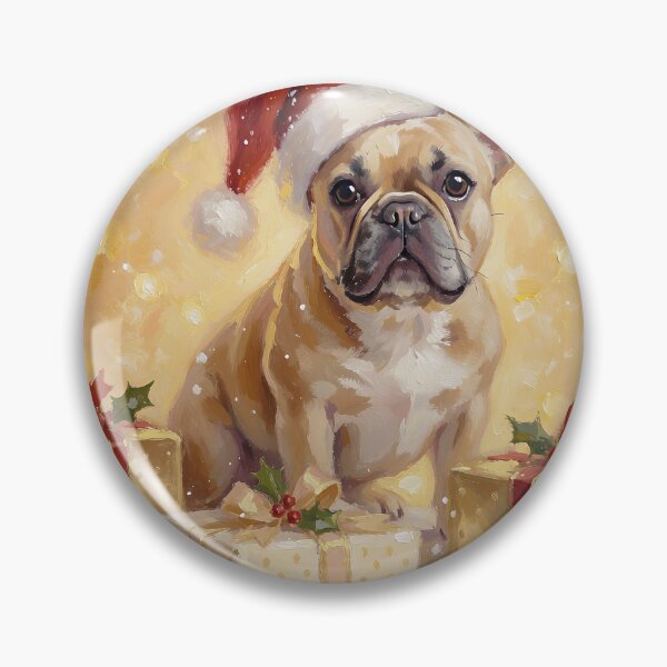 Item preview, Christmas French Bulldog Santa Hat Festive Dog Holiday Gift designed and sold by cr6zym1nd.