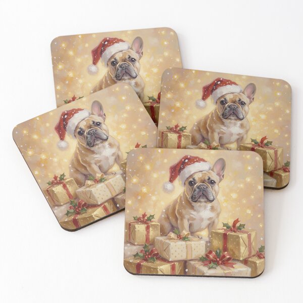 Item preview, Christmas French Bulldog Santa Hat Festive Dog Holiday Gift designed and sold by cr6zym1nd.