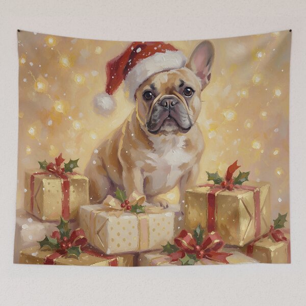Item preview, Christmas French Bulldog Santa Hat Festive Dog Holiday Gift designed and sold by cr6zym1nd.