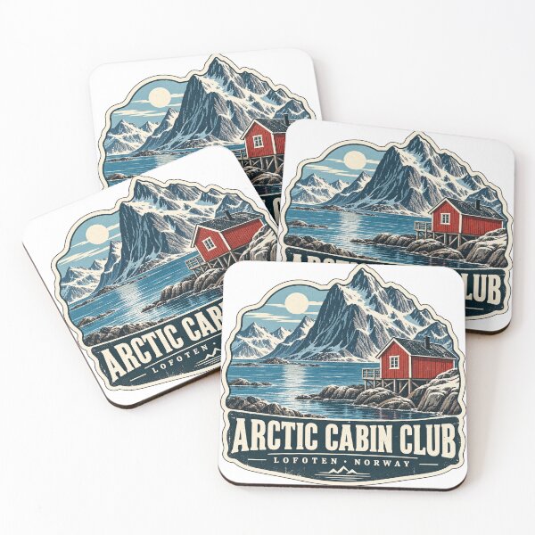 Item preview, Arctic Cabin Club – Lofoten Norway | Vintage Nordic Coastal Cabin designed and sold by ChicClicker.