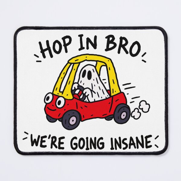 Item preview, Hop In Bro Ghost Car designed and sold by MonkiFlipp.