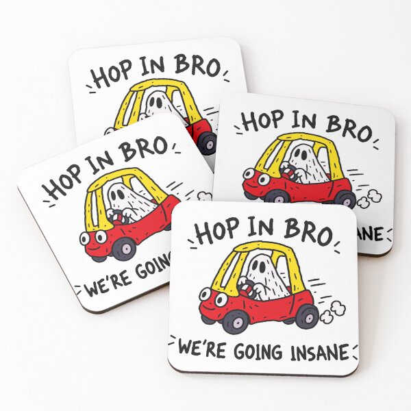 Item preview, Hop In Bro Ghost Car designed and sold by MonkiFlipp.