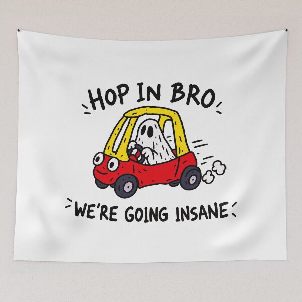 Item preview, Hop In Bro Ghost Car designed and sold by MonkiFlipp.