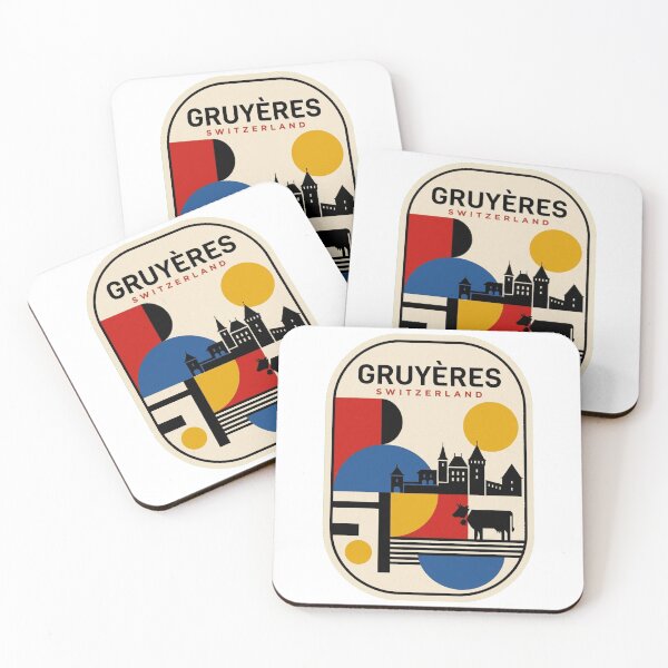 Item preview, Retro Gruyères Bauhaus Geometric Skyline designed and sold by k3rstman1.