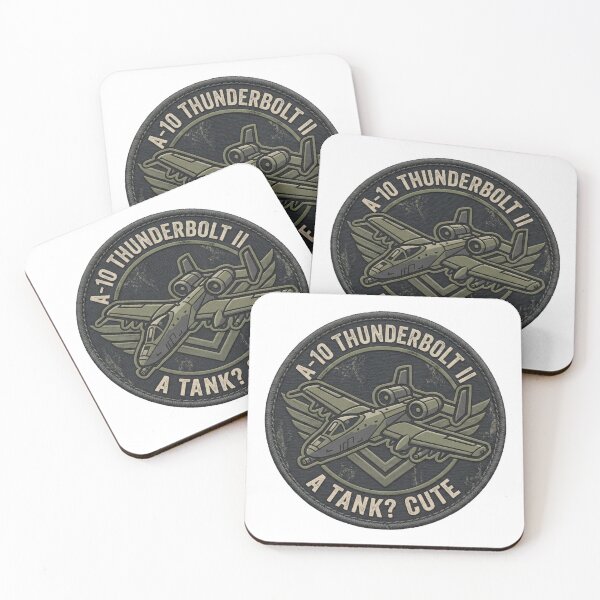 Item preview, A-10 Warthog Tank Cute Tactical Humor Emblem designed and sold by ArtDreams92.