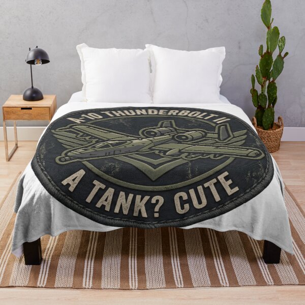 Item preview, A-10 Warthog Tank Cute Tactical Humor Emblem designed and sold by ArtDreams92.