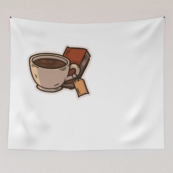 Item preview, Cozy Coffee Book Lover Reading Mug Design designed and sold by NicolasGlowArt.