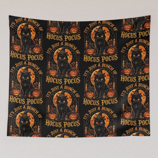 Item preview, It's Just a Bunch of Hocus Pocus Black Cat designed and sold by OddPopARt.