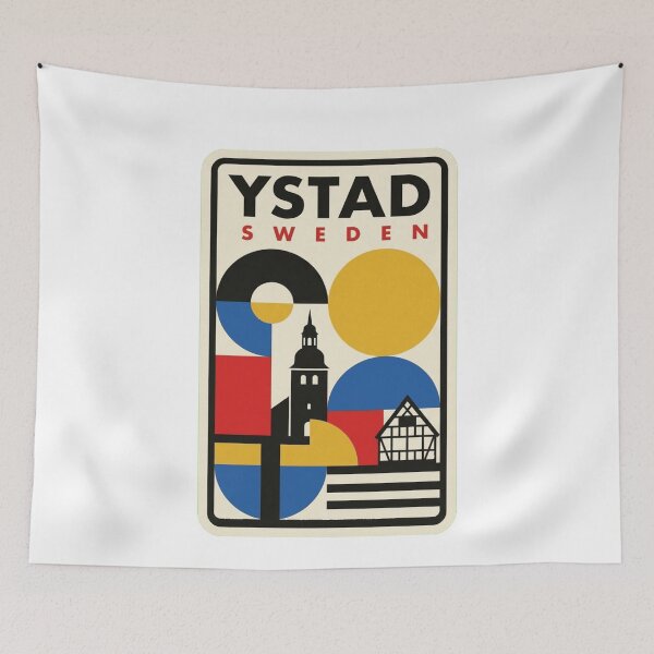 Item preview, Retro Ystad Bauhaus Geometric Skyline designed and sold by k3rstman1.