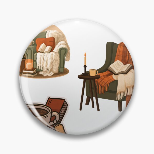Item preview, Cozy Reading Nook Book Lover Aesthetic designed and sold by NicolasGlowArt.